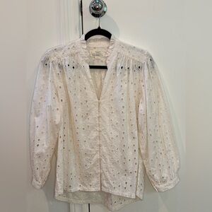 Trovata Cream Embroidered Blouse